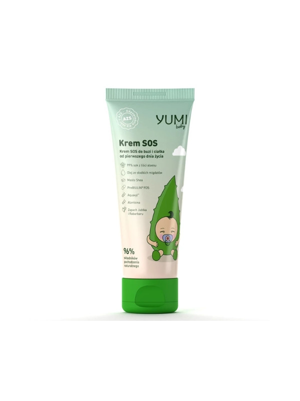 Yumi Baby AZS Aloe SOS Creme für Gesicht und Körper ab dem ersten Lebenstag 50 ml