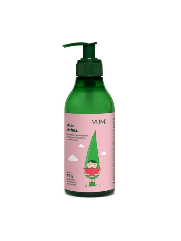 Yumi Aloe Flüssige Handseife, intensiv feuchtigkeitsspendend, Wassermelone, 300 ml