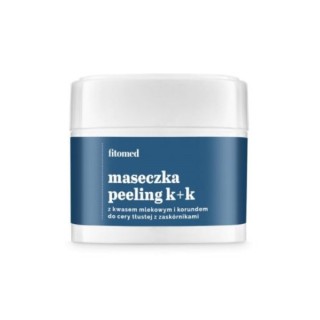 Fitomed K+K Peeling voor de vette huid met mee-eters Melkzuur 4% en Korund 100 g