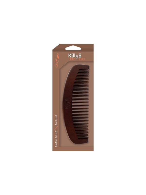 KillyS for Men wooden beard comb 1 piece