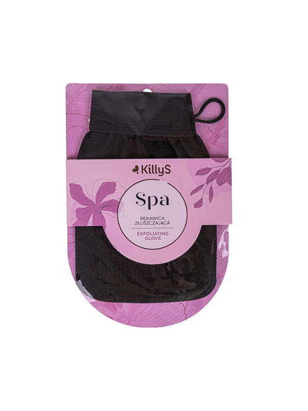 KillyS SPA Exfoliating Glove exfoliating body peeling glove Black 1 piece