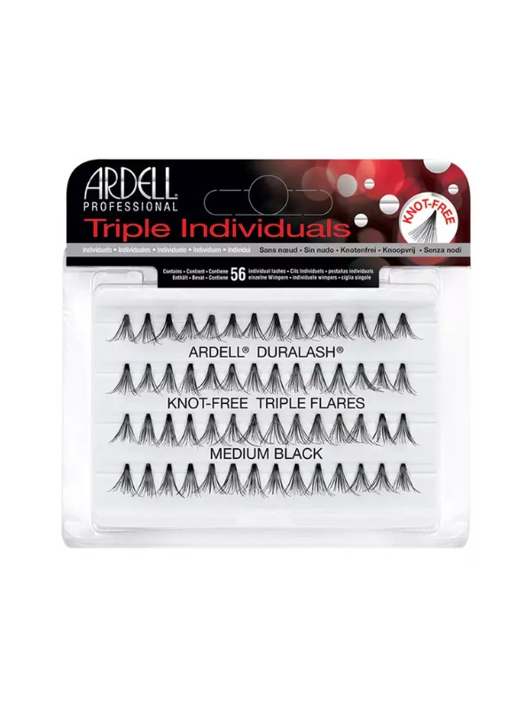 Ardell Triple Individual Tuft Set Medium Black 56 pieces