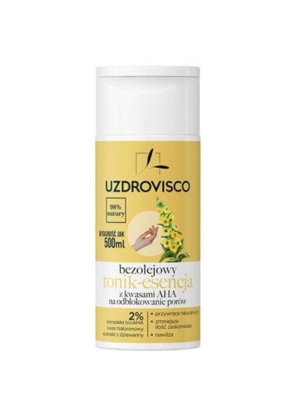 Uzdrovisco oil-free Facial tonic-essence with AHA acids 150 ml