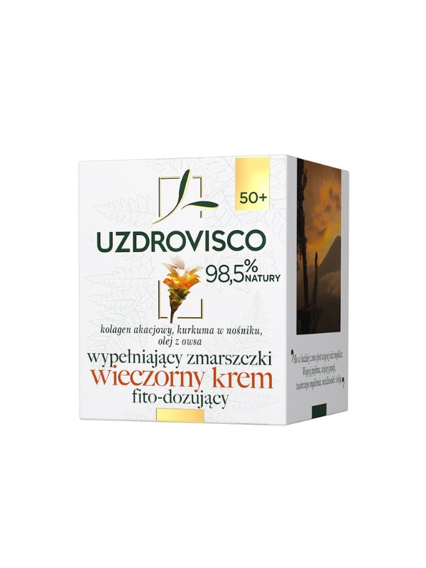 Uzdrovisco evening face cream filling wrinkles Turmeric 50 ml