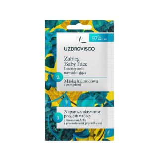 Uzdrovisco Baby Face treatment hyaluronic face mask with peptides 8 ml