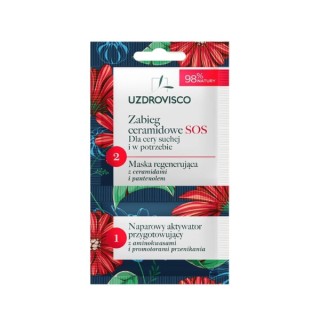 Uzdrovisco Ceramide SOS -Behandlung regenerierende Gesichtsmaske mit Panthenol 8 ml