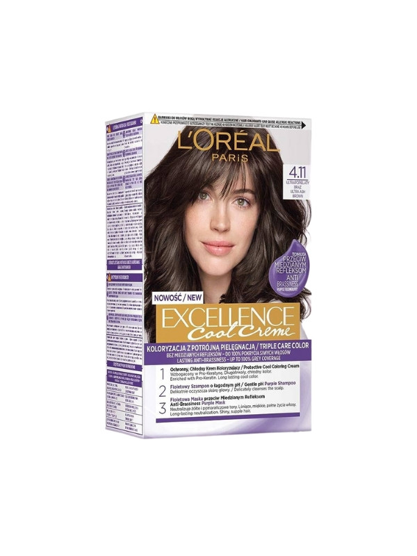 L'oreal Excellence Creme Haarfärbemittel /4.11/ Ultra Ash Brown