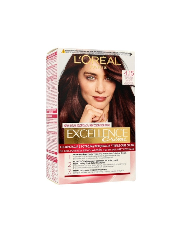 L'oreal Excellence Creme Haarverf /4.15/ Frosty Brown