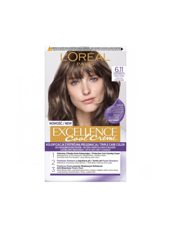 L'oreal Excellence Creme Haarverf /6.11/ Ultra As Blond