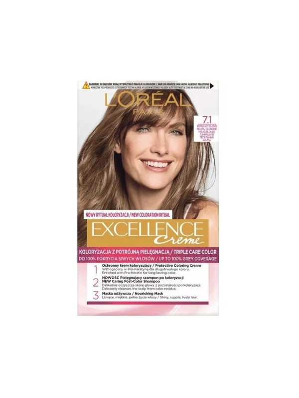 L'oreal Excellence Creme Haarverf /7.1/ Blond