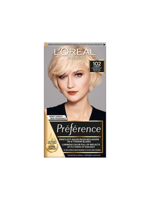 L'oreal Preference Haarfärbemittel /102/ Sehr, sehr helles Blond