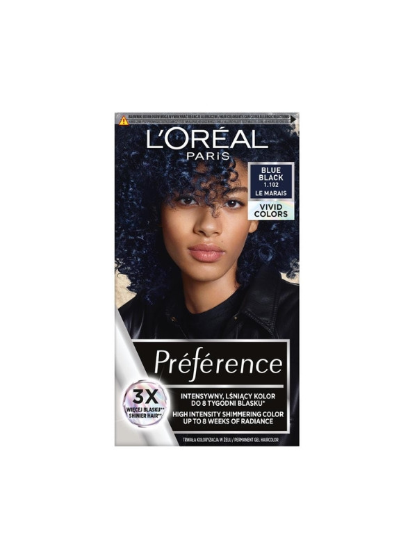 L'oreal Preference Vivid Colors Haarfärbemittel /1.102/ Blue Black