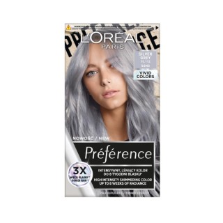 L'oreal Preference Vivid Colors Hair dye /10.112/ Silver Grey