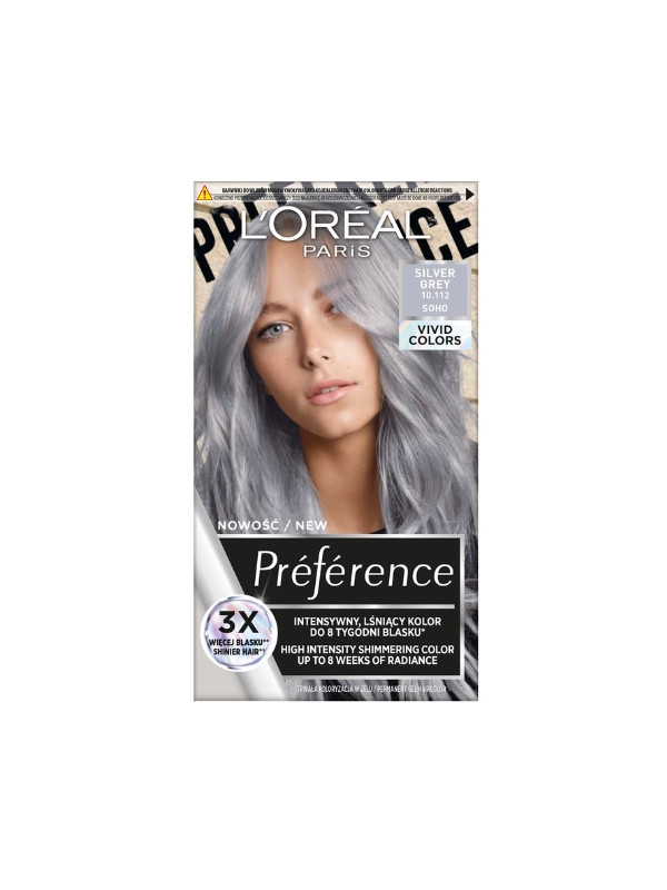 L'oreal Preference Vivid Colors Haarverf Grey Silver