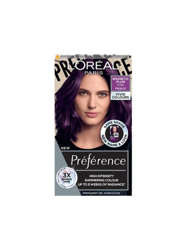 L'oreal Preference Vivid Colors Haarverf /3.161/ Magnetic Plum