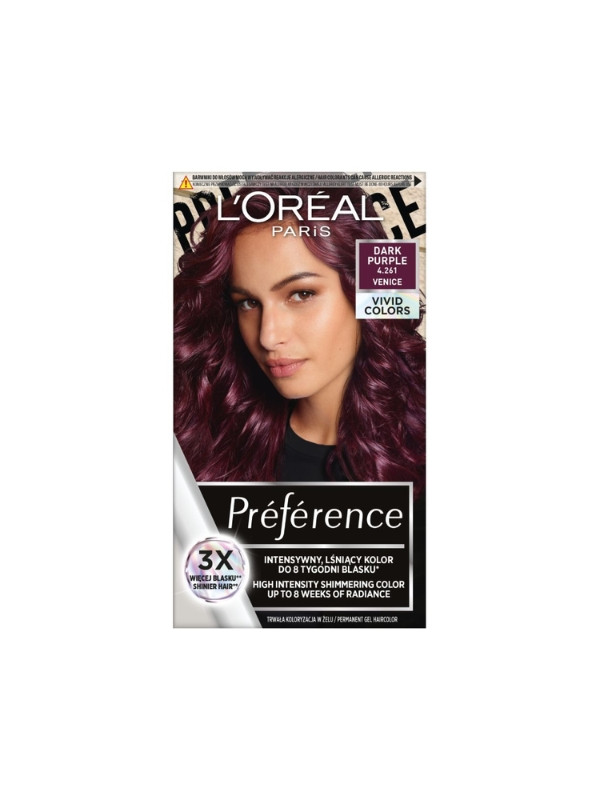 L'oreal Preference Vivid Colors Haarfärbemittel Purple Dark