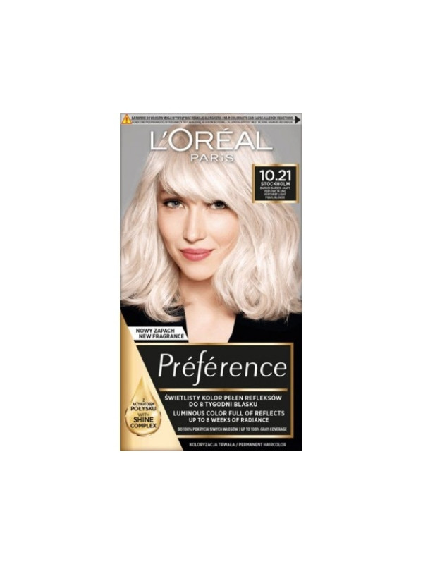 L'oreal Preference Haarfärbemittel /10.21/ Sehr, sehr helles Blond