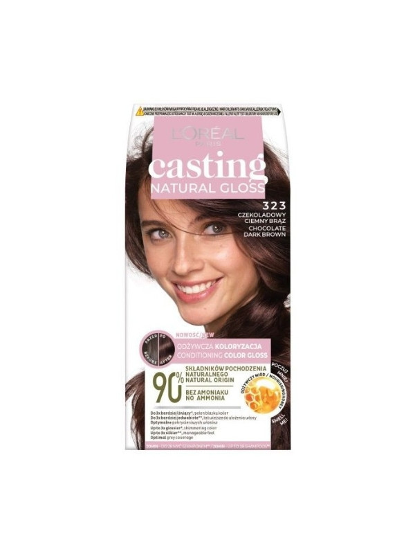 L'oreal Casting Natural Gloss Haarverf /323/ Chocolade Donkerbruin