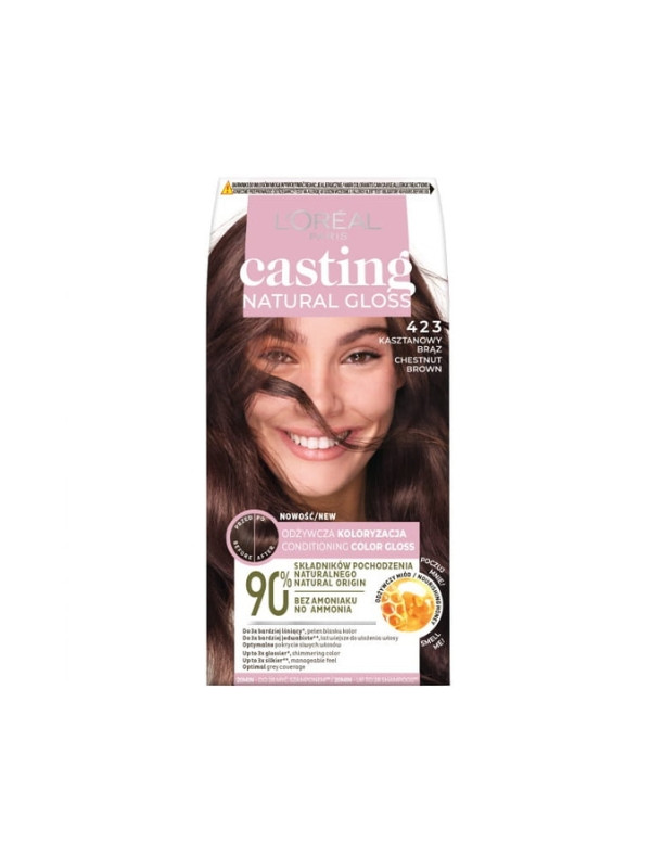 L'oreal Casting Natural Gloss Haarverf /423/ Kastanjebruin