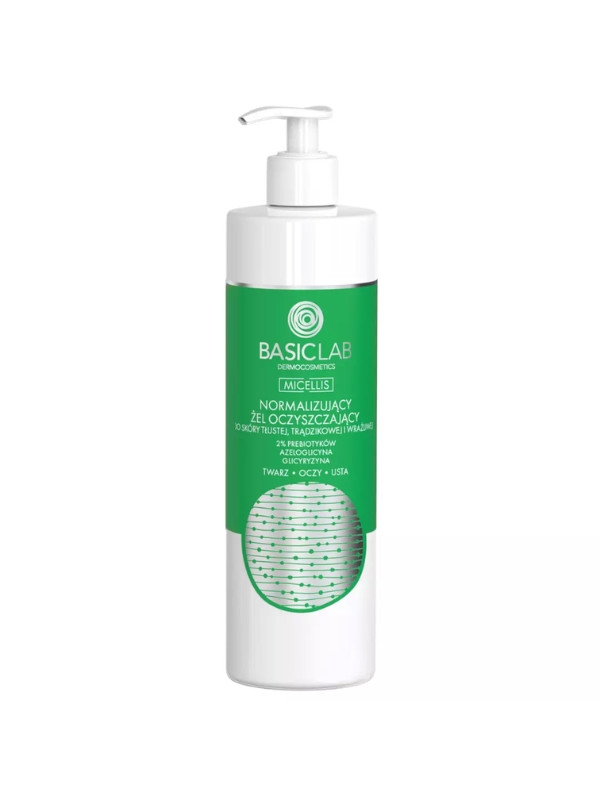 BasicLab Micellis Normalizing Facial Cleansing Gel for Oily, Acne Prone and Sensitive Skin 300 ml