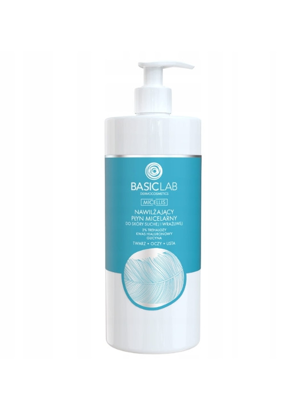 BasicLab Micellis moisturizing micellar fluid for dry and sensitive skin 500 ml