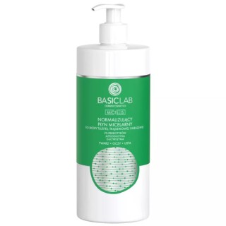 BasicLab Micellis normaliserende micellaire vloeistof voor de vette en gevoelige huid 500 ml