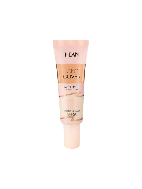 Hean Long Cover waterproof Dekkende gezichtsfoundation SPF20 /C1/ Ivory 25 ml