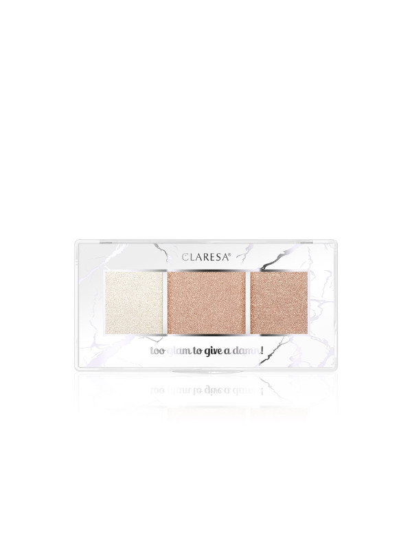 Claresa is te glamoureus om er iets om te geven! Highlighterpalet /11/ Rosy Glow 12, 5 gr