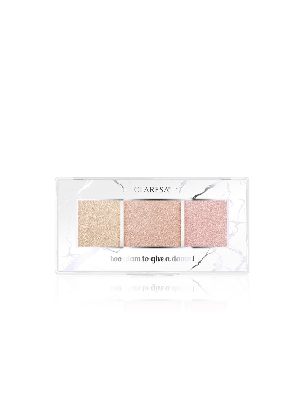 Claresa Too Glam To Give A Damn! Highlighter palette /12/ Golden Glow 12, 5 g