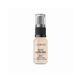 Claresa Liquid Perfection 2in1 Concealer - Foundation /102/ Warm Medium 18 g