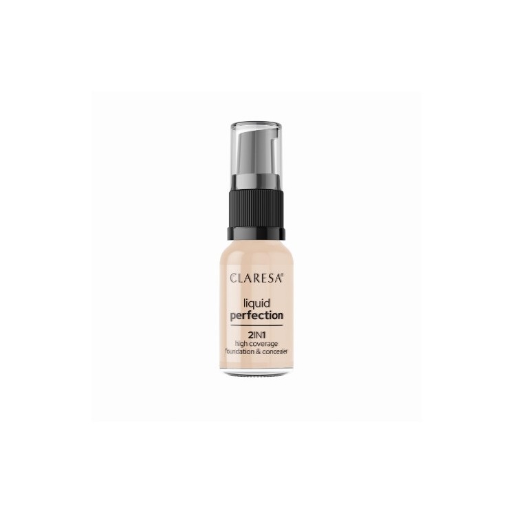 Claresa Liquid Perfection 2in1 Concealer - Foundation /102/ Warm Medium 18 g