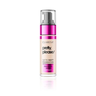 Claresa Pretty, Please! Facial foundation with a satin-matte finish /02/ Light 33 g