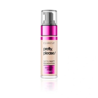 Claresa Pretty, Please! Facial foundation with a satin-matte finish /03/ Light - medium 33 g