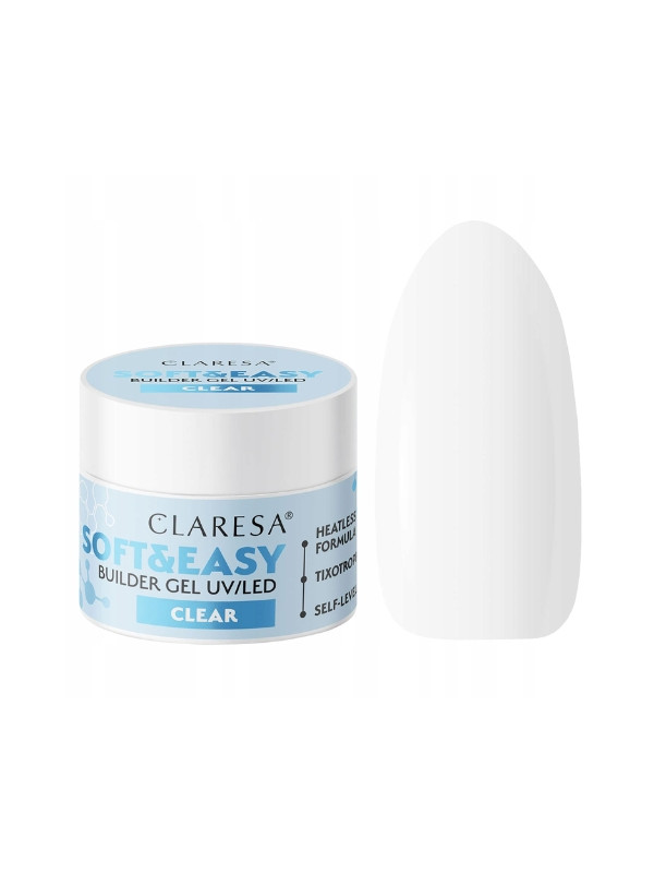 Claresa Soft & Easy Nail Builder Gel Clear 45 gr