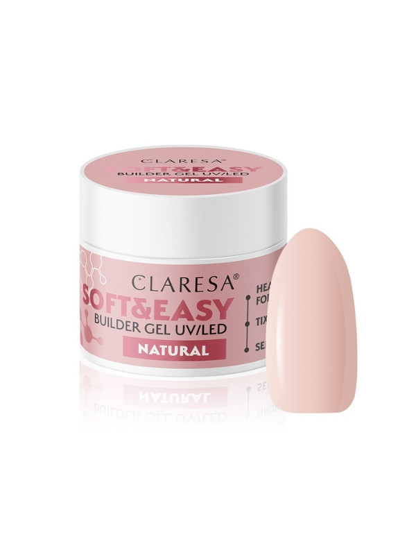 Claresa Soft & Easy Natural nagelopbouwgel 45 g