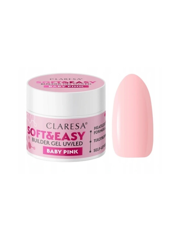 Claresa Soft & Easy Nagelaufbaugel Baby Pink 45 g