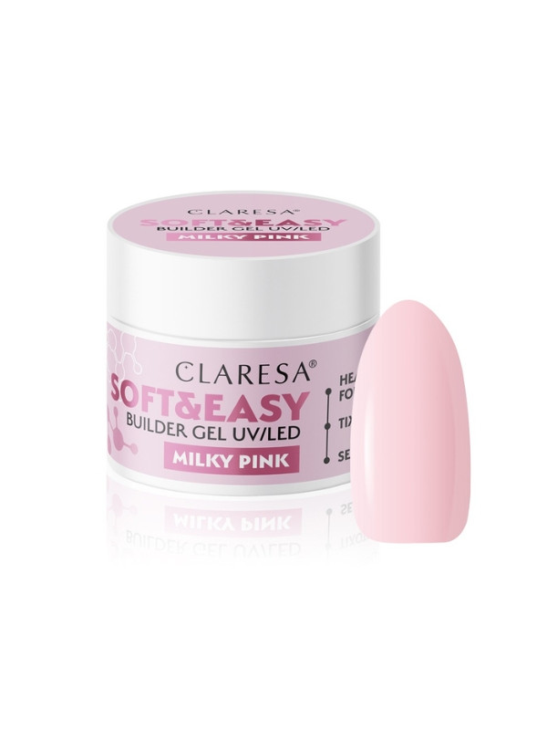 Claresa Soft & Easy Nagelaufbaugel Milky 45 Pink