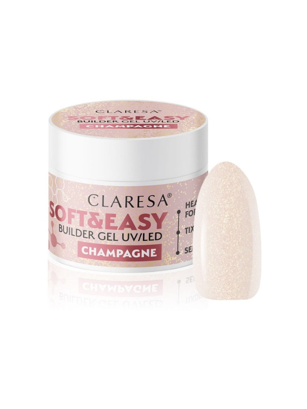 Claresa Soft & Easy Nail Builder Gel Champagne 45 g