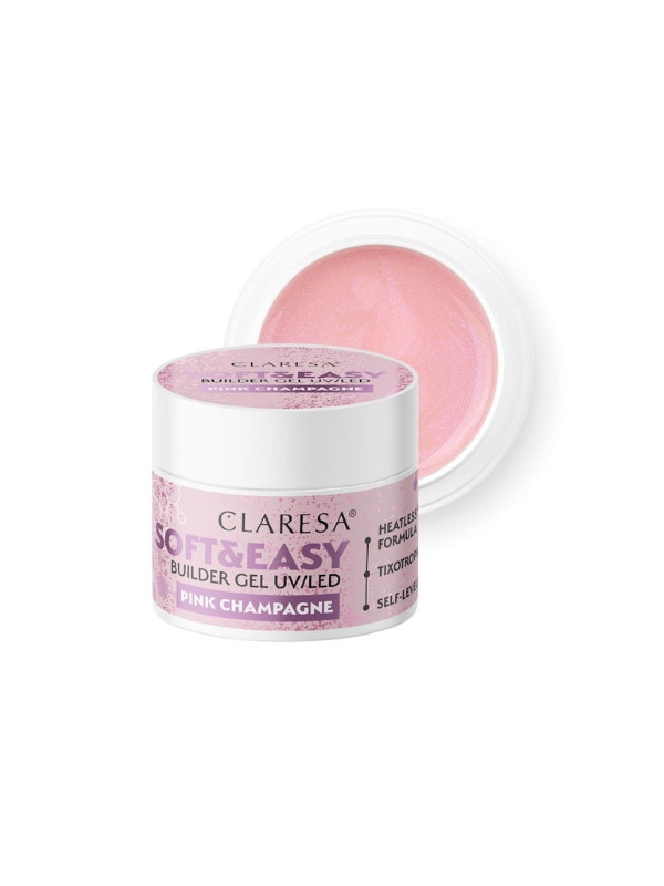 Claresa Soft & Easy Nail Builder Gel Pink Champagne 45 g