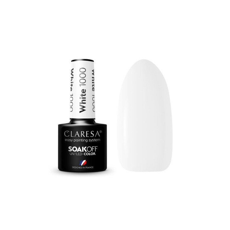 Claresa Hybride nagellak White 1000 5 gr