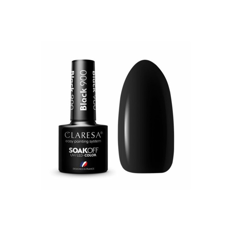 Claresa Hybride nagellak Black 900 5 gr