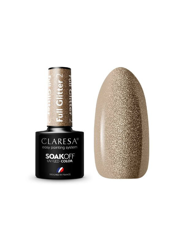 Claresa Full Glitter Hybrid Nagellack /2/ 5 g