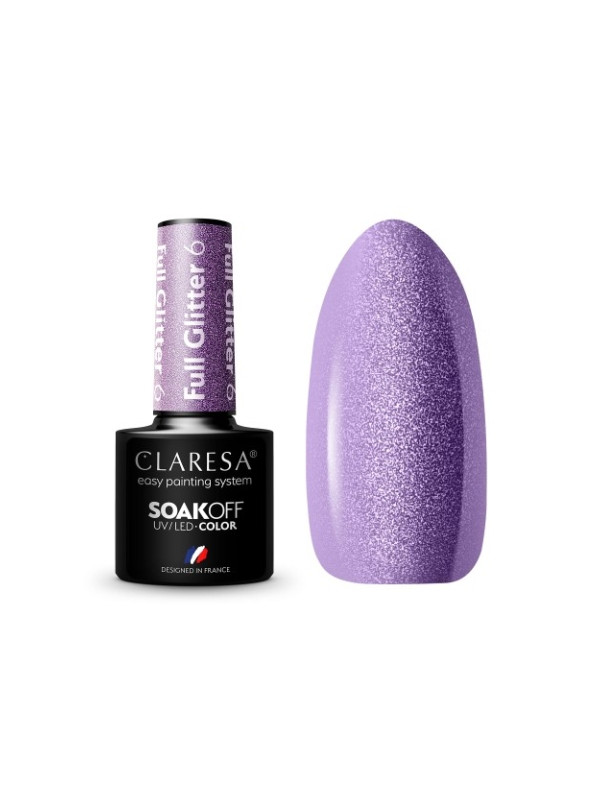 Claresa Full Glitter Hybrid nail polish /6/ 5 g