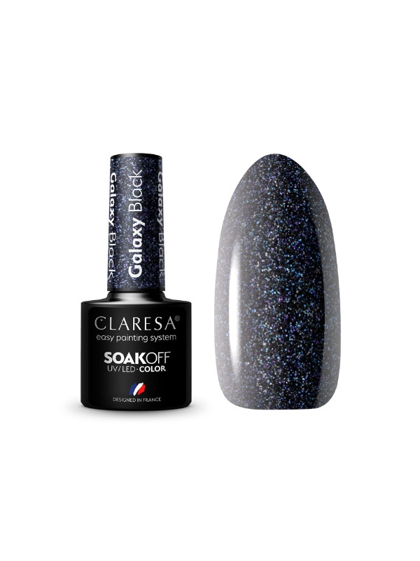 Claresa Galaxy Black Hybride nagellak 5 g