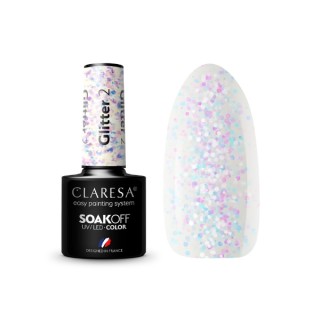 Claresa Glitter Hybrid Nagellack /2/ 5 g