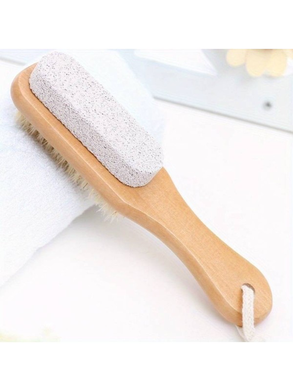 Pumice stone with a brush, 1 piece