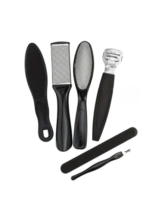 Professionelles 6-teiliges pedicure -Set Black 1 Stück