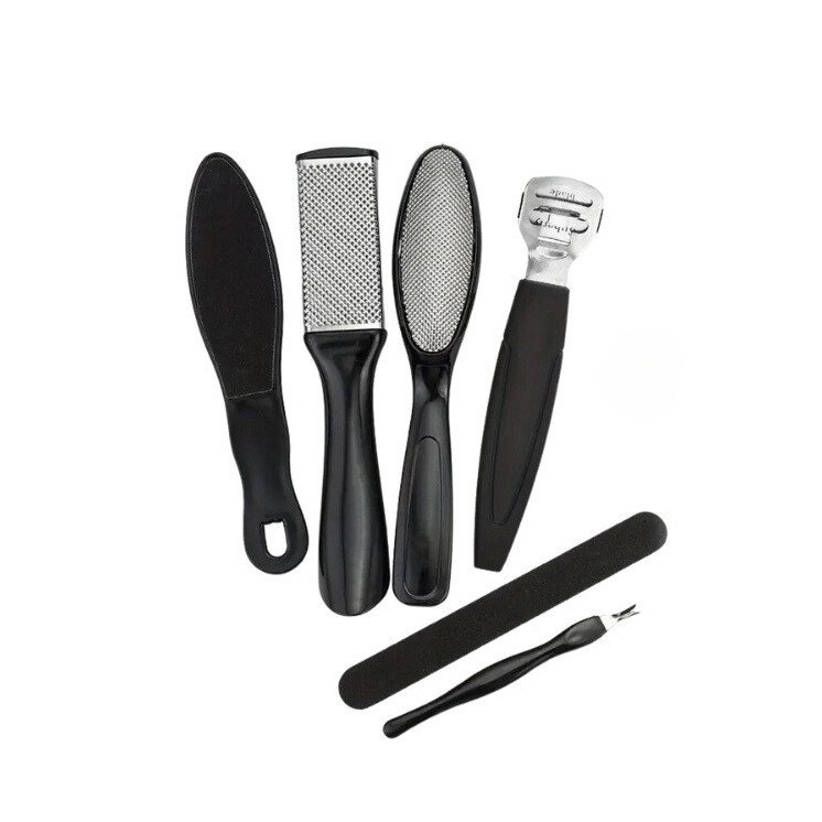 Professional 6-piece pedicure set Black 1 piece