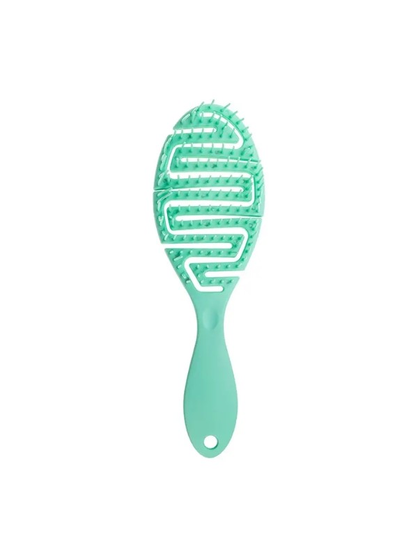 Light Green hair brush for easy combing, 1 piece