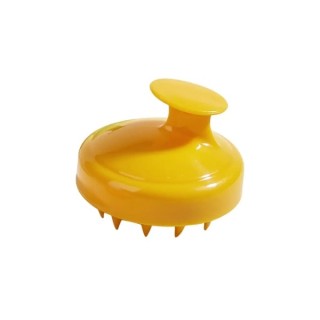 Silicone scalp massager stimulating hair growth Yellow 1 piece